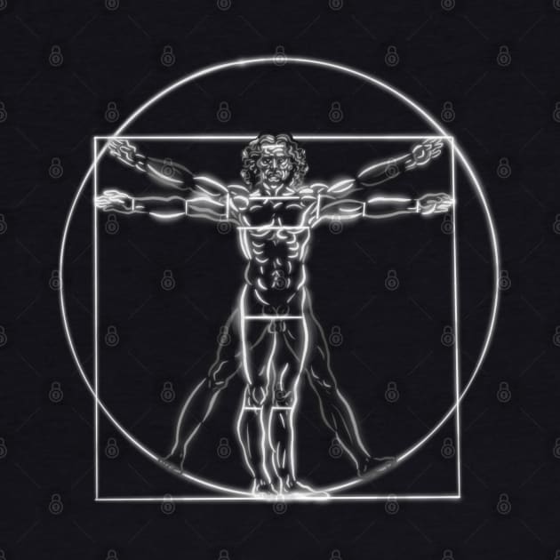 Leonardo da vinci vitruvian man by BAJAJU